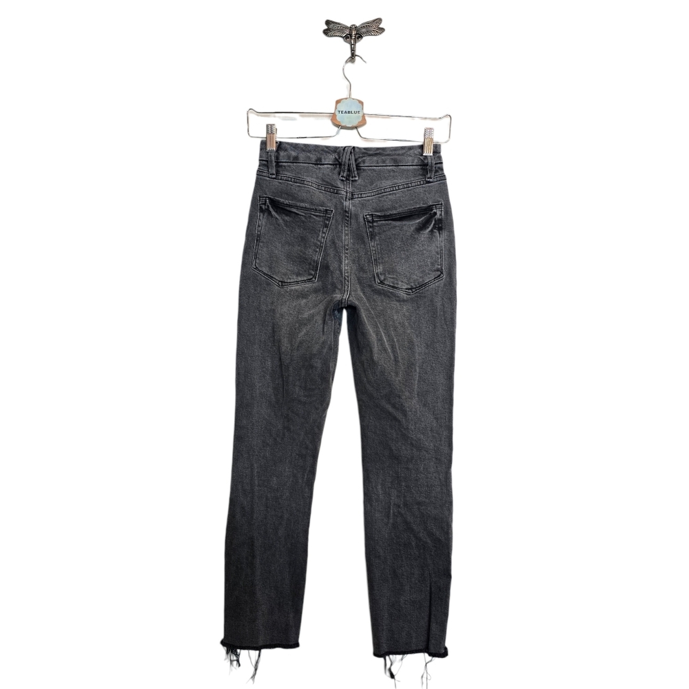 Good American Good Classic Raw Hem Jeans GCRH625TFT Size 0/25 - Picture 3 of 11